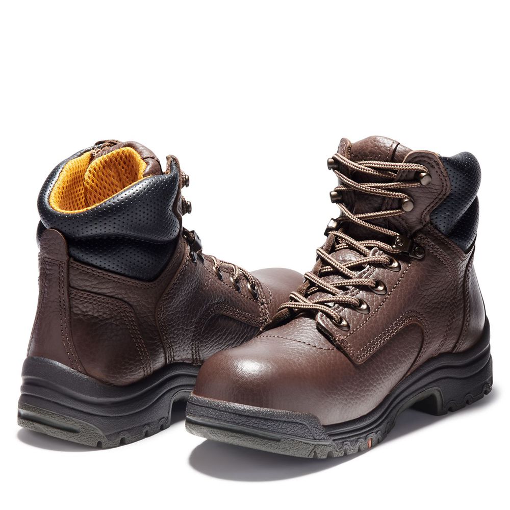 Bocanci De Muncă Timberland Dama Maro Inchis - Pro® Titan® 6\" Alloy Toe - Romania - PTBKME946